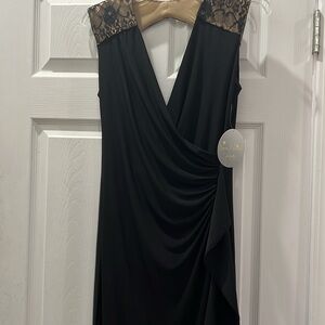 NWT Black Long Dress Sz 4P
